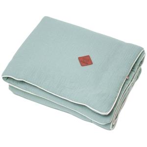 Mi primera manta de gasa de algodón  Vert de gris 100 x 70…