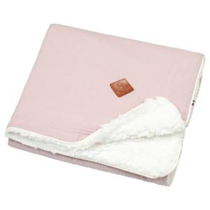 Mi primera manta sherpa para bebé Rose 70 x 100 cm