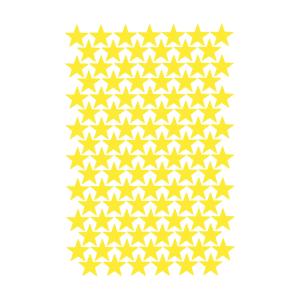 Mini estrellitas en vinilo decorativo mate amarillo 19x29 cm