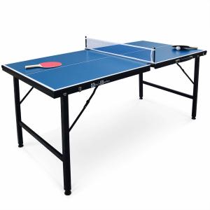 Mini mesa de ping pong de interior, azul, 150x75