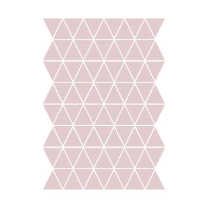 Mini triángulos en vinilo decorativo mate rosa palo 19x29 c…