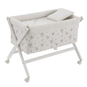 Minicuna tijera madera 55x87x74 cm crudo/natural