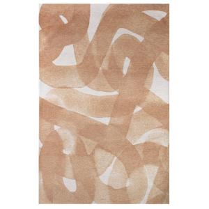 Moderna alfombra plana de salón beige 140x200 cm