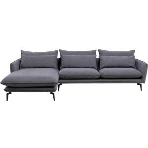Moderno sofá esquinero gris con otomana a la izquierda 84x2…