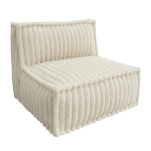 Módulo central para sofá modular en pelo acanalado 90x82 cm…