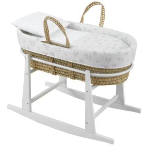 Moises crudo patas madera blancas 39x80x25 cm