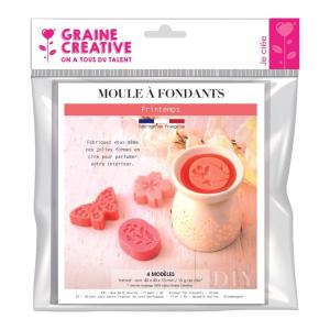 Molde 4 fondant velas primavera