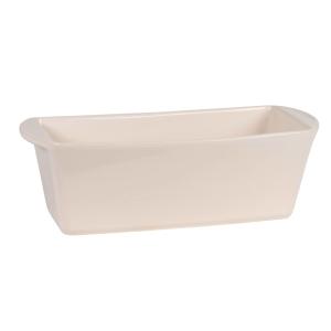 Molde de pastel de gres beige de 31 cm