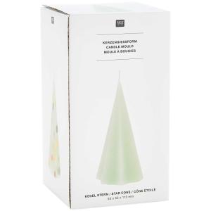 Molde vela estrella cono 11,5 cm