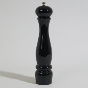 Molinillo de especias de madera de haya negro