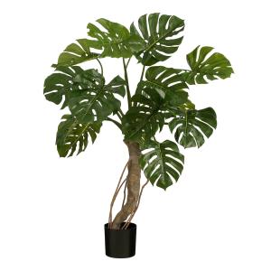 Monstera artificial verde en maceta alt. 135