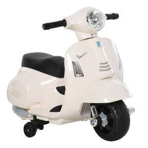 Moto eléctrica infantil color blanco 66.5 x 38 x 52 cm