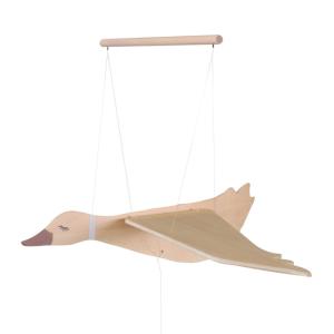 Móvil ganso de madera