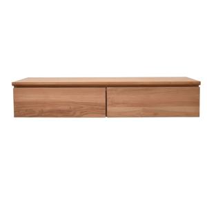 Mueble alto 120 cm teca maciza 2 cajones