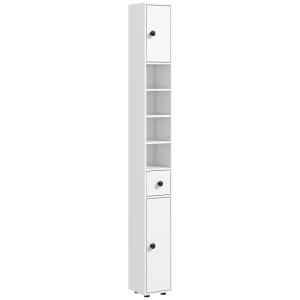 Mueble auxiliar baño 20x20x180 cm blanco