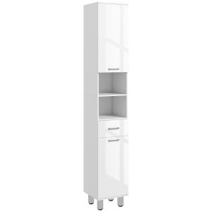Mueble auxiliar baño 30x30x180 cm blanco