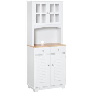 Mueble auxiliar de cocina blanco 68 x 39.5 x 170 cm