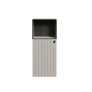 Mueble bajo de baño con 1 puerta l40 cm - gris y negro