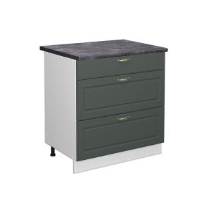 Mueble bajo de cocina et antracita verde dorado casa de cam…