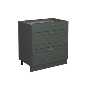 Mueble bajo de cocina sin encimera verde dorado casa de cam…