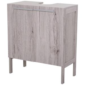 Mueble bajo de lavabo 60x30x70 cm gris