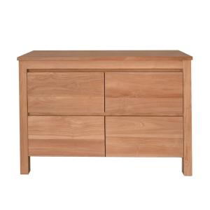 Mueble bajo de teca maciza 140 cm