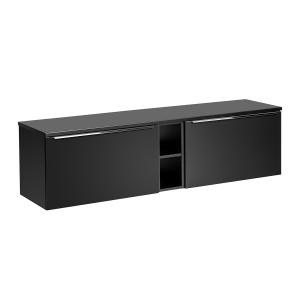 Mueble bajo lavabo 1 2 nichos estratificado negro