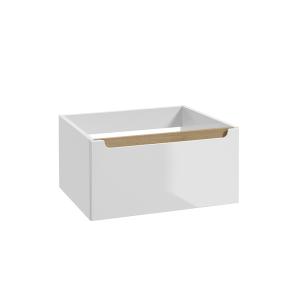 Mueble bajo lavabo 1 cajón estratificado blanco