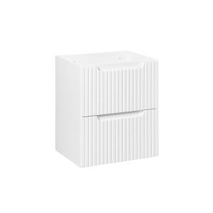 Mueble bajo lavabo 2 cajones estratificado blanco