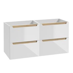 Mueble bajo lavabo 4 cajones estratificado blanco