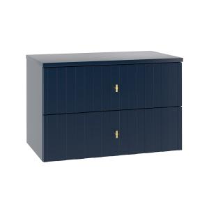 Mueble bajo lavabo encimera estratificado azul