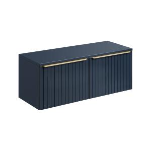 Mueble bajo lavabo estratificado azul