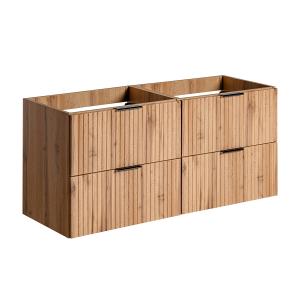 Mueble bajo lavabo estratificado marrón