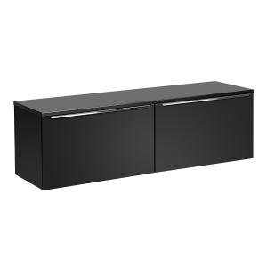 Mueble bajo lavabo estratificado negro