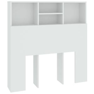 Mueble cabecero con armario de cama madera blanco 100x19x10…