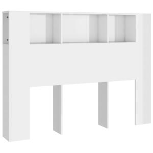 Mueble cabecero con armario de cama madera blanco 140x18,5x…