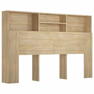 Mueble cabecero con armario de cama madera roble sonoma 160…