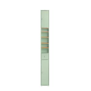 Mueble columna de baño con 5 estantes 2 puertas y 1 cajón v…