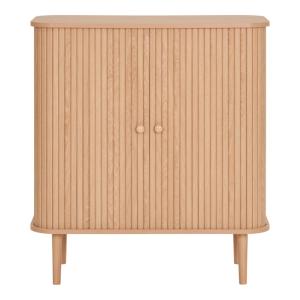 Mueble de almacenaje decorativo de madera natural 80x87 cm