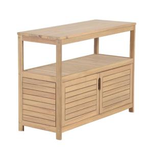 Mueble de almacenamiento exterior madera de acacia blanquea…