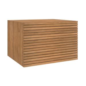 Mueble de baño colgado de madera de teca 60 cm