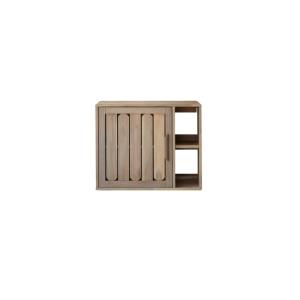 Mueble de baño de acacia maciza de 80 cm