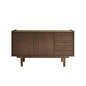 Mueble de baño de madera mindi maciza de 135 cm
