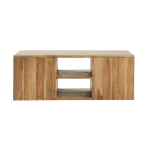 Mueble de baño de madera teca maciza de 135 cm