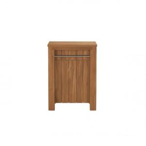 Mueble de baño de madera teca maciza de 60 cm