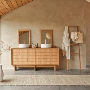 Mueble de baño de roble de 170 cm