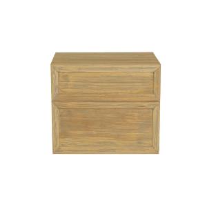 Mueble de baño flotante de madera de hevea de 60 cm