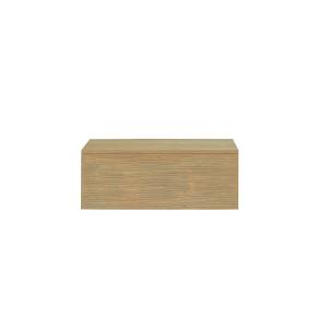 Mueble de baño flotante de madera de hevea de 80 cm