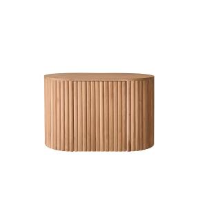 Mueble de baño flotante de madera de teca maciza de 90 cm