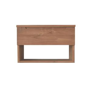 Mueble de baño suspendido teca masiva 60 cm